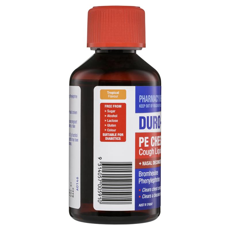 Load image into Gallery viewer, DURO-TUSS PE Chesty Cough Liquid + Nasal Decongestant 200mL
