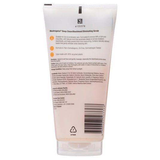 Neutrogena Deep Clean Blackhead Eliminating Scrub 150g