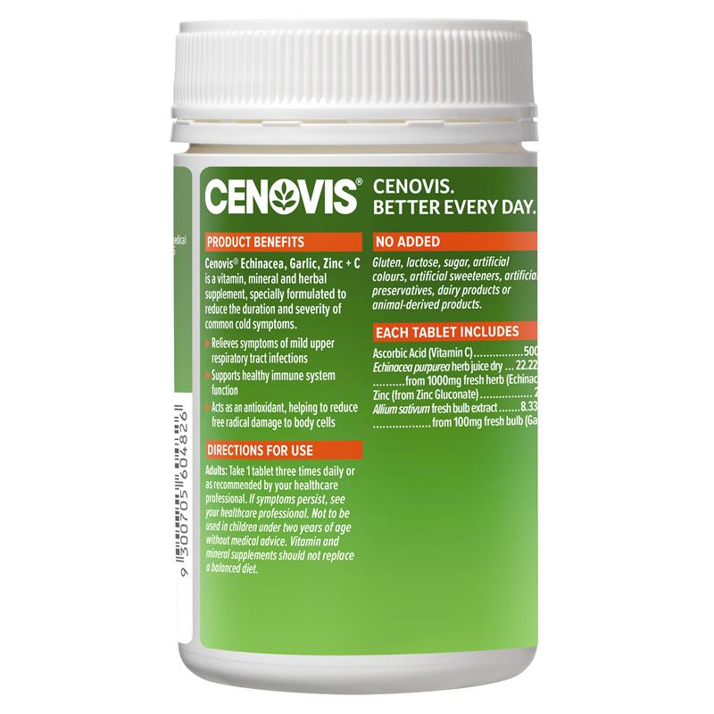 Load image into Gallery viewer, Cenovis Echinacea, Garlic, Zinc + C 180 Tablets Exclusive Size
