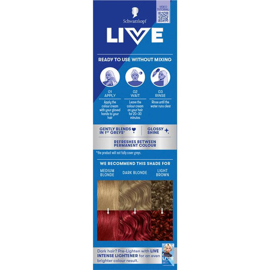 Schwarzkopf LIVE Colour Red Embers Semi Permanent 75ml
