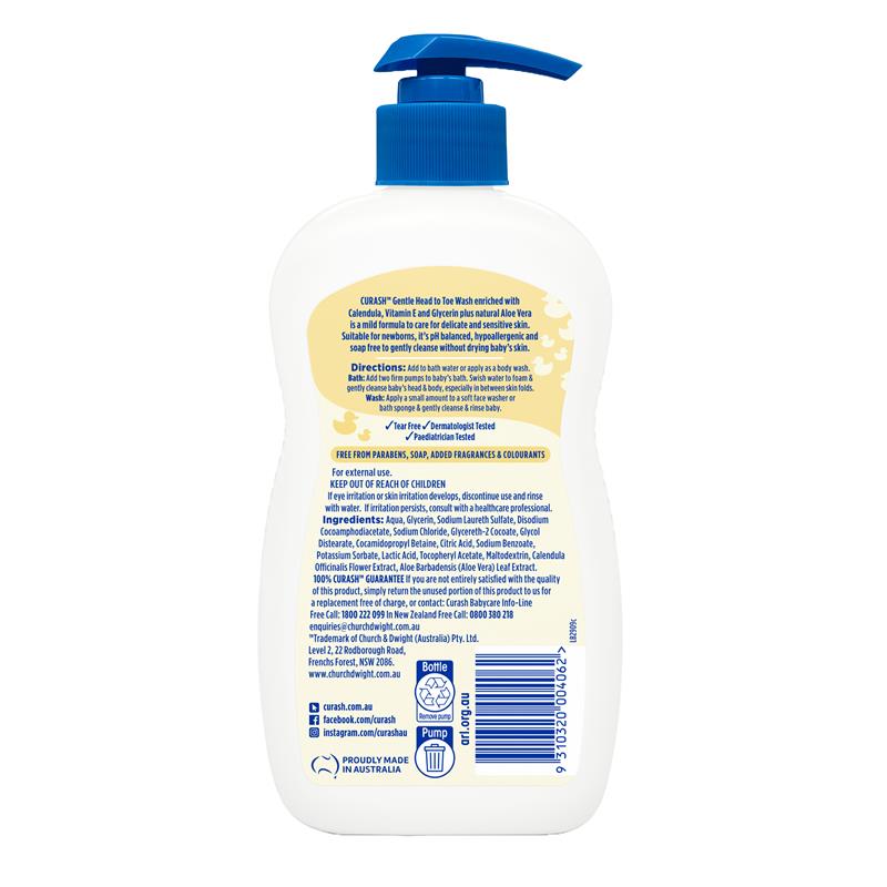 Load image into Gallery viewer, Curash Gentle Head To Toe Wash 400ml
