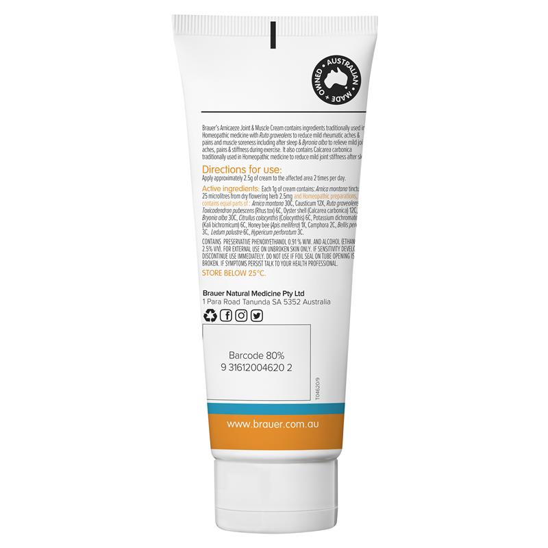 Load image into Gallery viewer, Brauer Arnicaeze Joint &amp; Muscle Cream 100g
