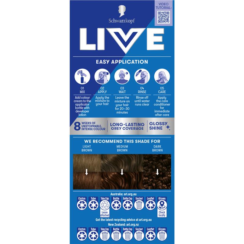 Load image into Gallery viewer, Schwarzkopf Live Colour Permanent 4.45 Rich Chocolate
