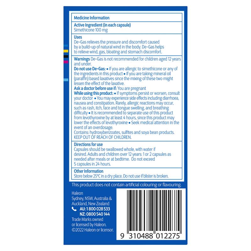 Load image into Gallery viewer, De Gas 48 Capsules
