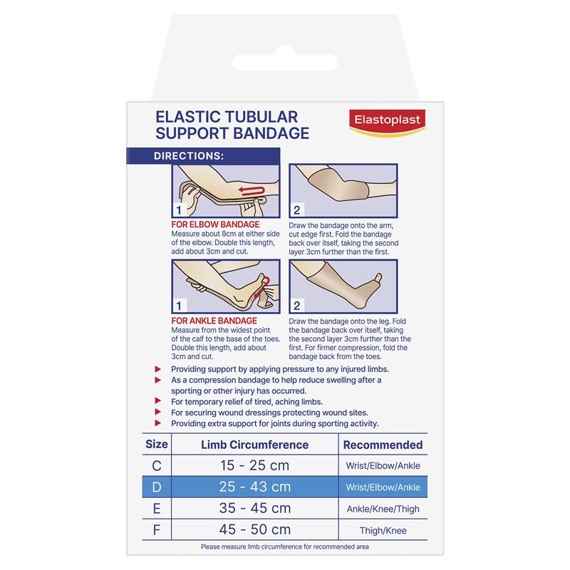 Load image into Gallery viewer, Elastoplast Elastic Tubular Support Bandage Size D Medium 25-43cm
