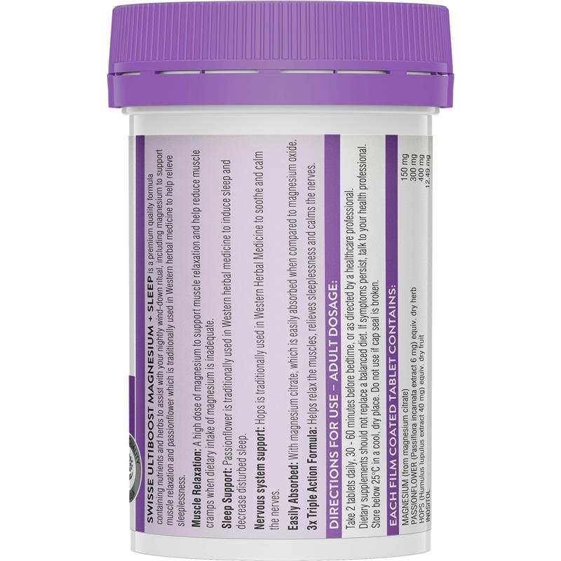Load image into Gallery viewer, Swisse Ultiboost Magnesium + Sleep 60 Tablets
