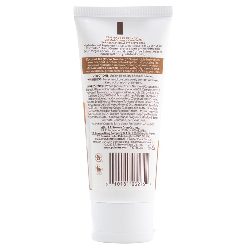 Load image into Gallery viewer, Palmer's Coconut Oil Hand Cream Tube 96g
