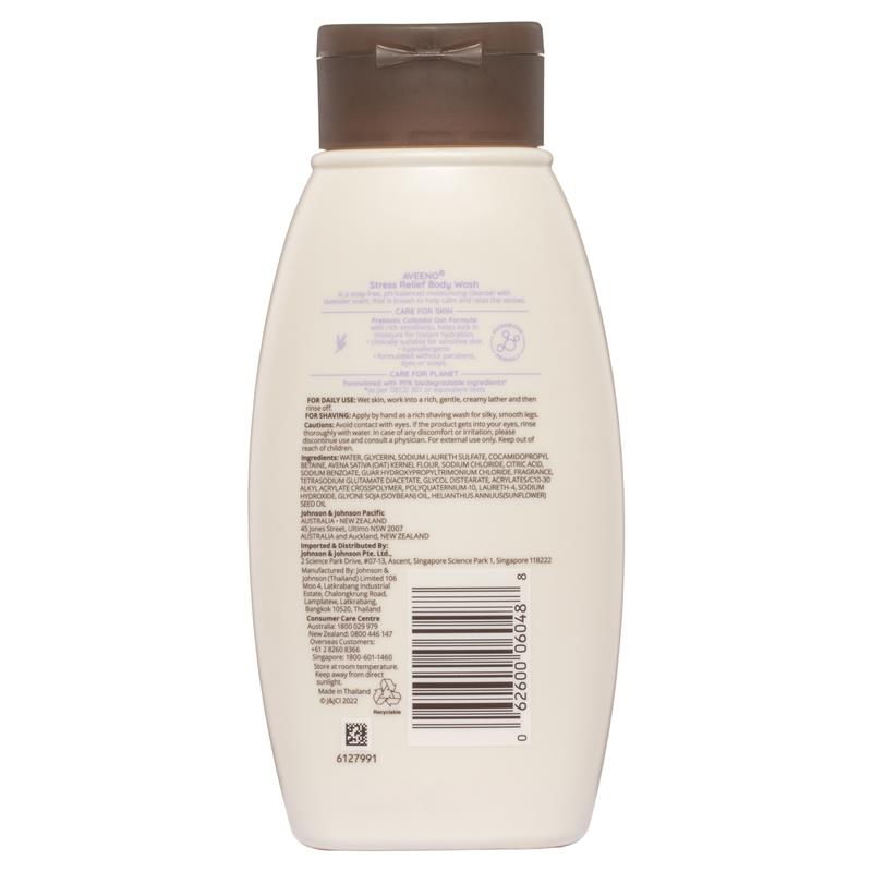 Load image into Gallery viewer, Aveeno Stress Relief Hydrating Lavender Scent Body Wash 354ml
