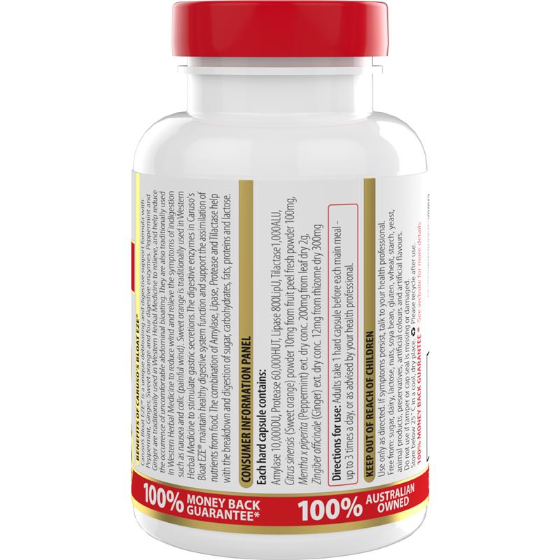 Load image into Gallery viewer, Carusos Bloat Eze 60 Capsules
