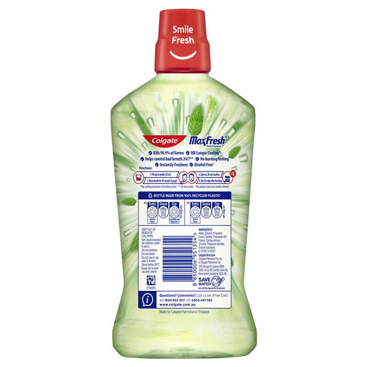 Colgate Mouthwash Max Fresh Mint Fusion 1L