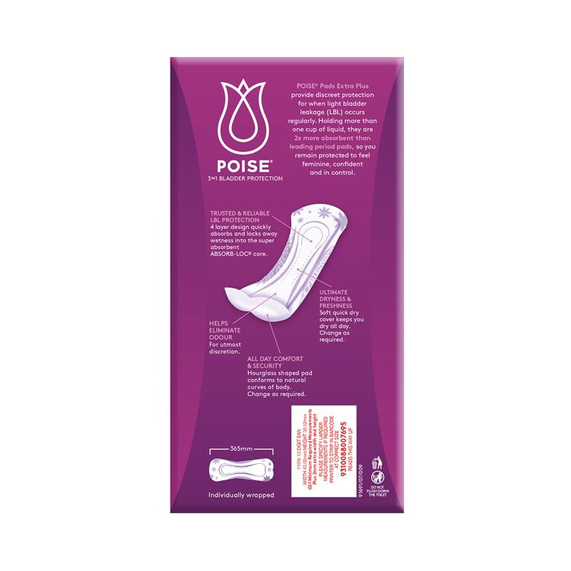Load image into Gallery viewer, Poise Pads Extra 24 Bulk Pack
