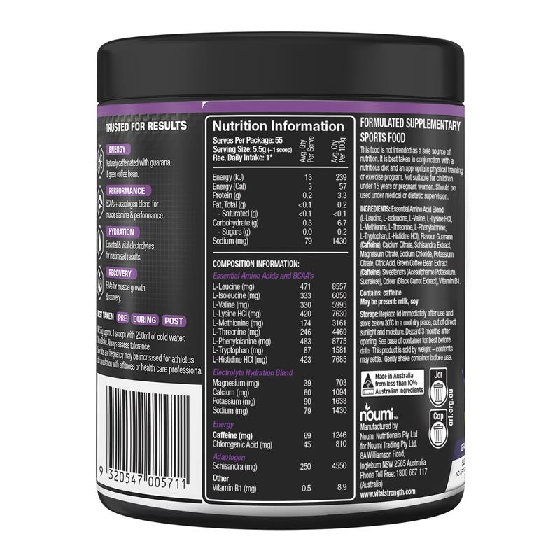 Load image into Gallery viewer, Vital Strength Amino Max EAA Grape 300g
