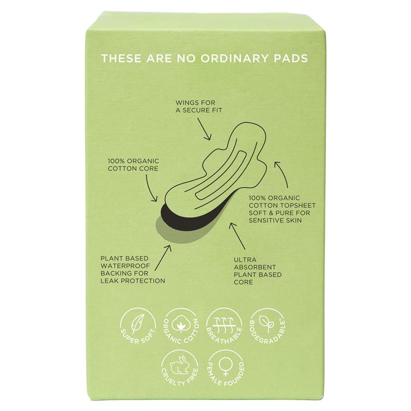 Load image into Gallery viewer, TOM Organic Ultra Thin Pads Regular 10 Pack
