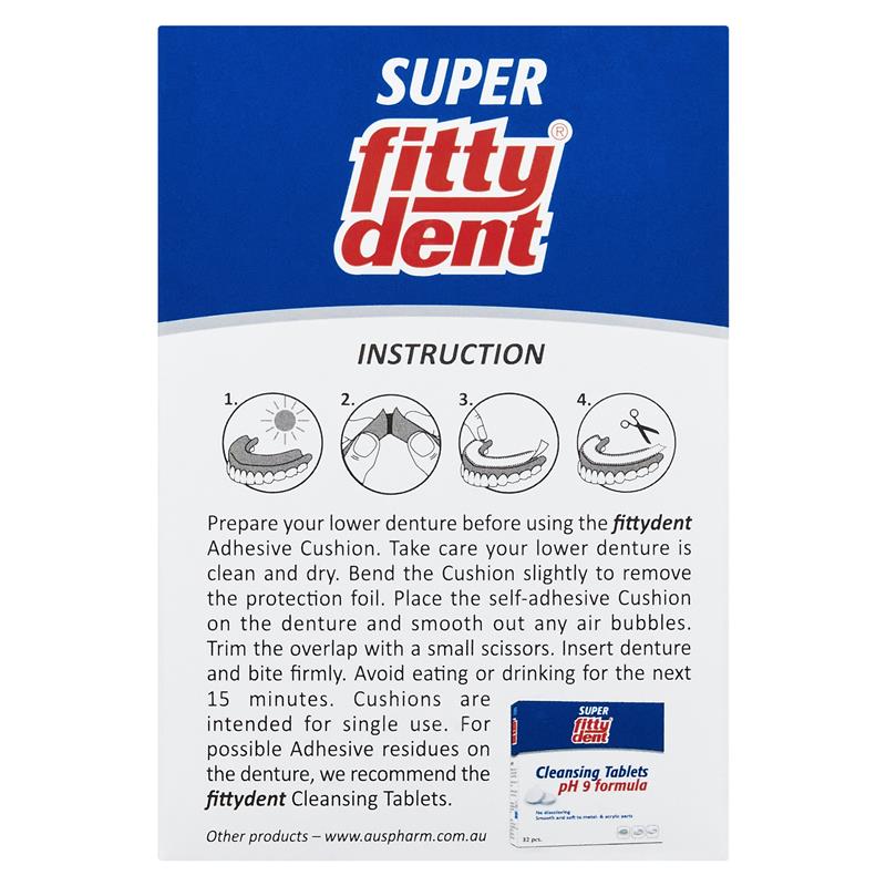 Load image into Gallery viewer, Fittydent Lower Denture Adhesive Cushions 15 Pack
