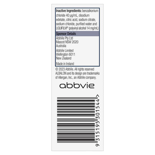 Albalon Eye Solution 0.1% 15mL