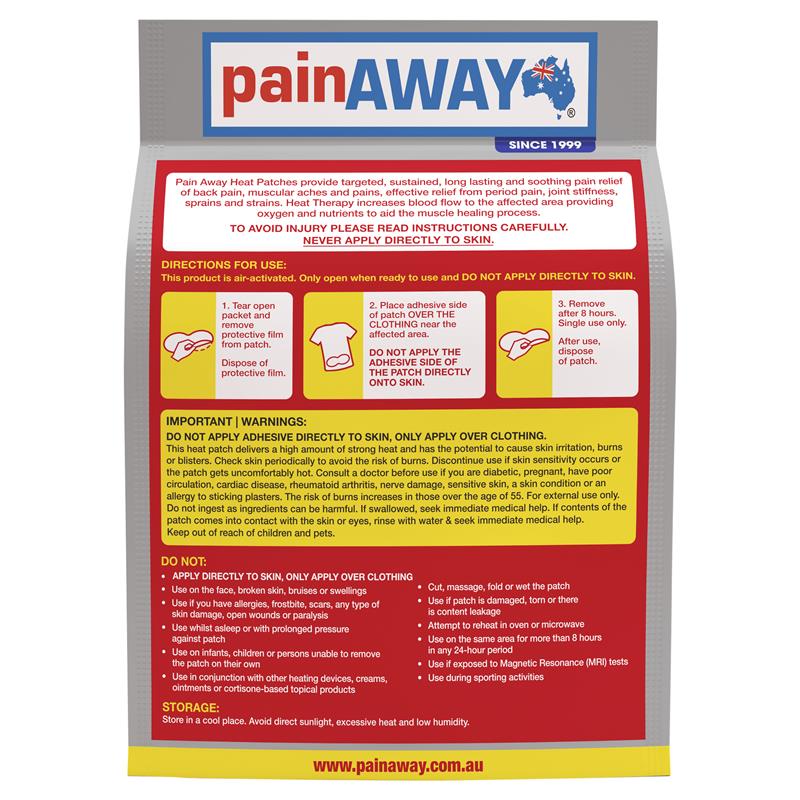 Load image into Gallery viewer, Pain Away Heat Patches XL 3 Pack
