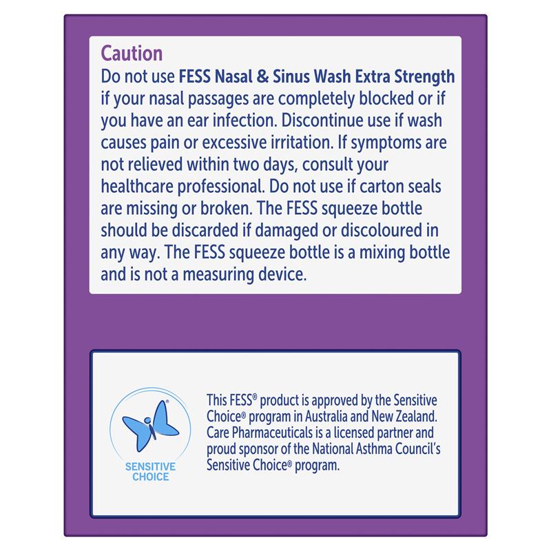 Load image into Gallery viewer, Fess Nasal &amp; Sinus Wash Extra Strength Refill 24 Sachets
