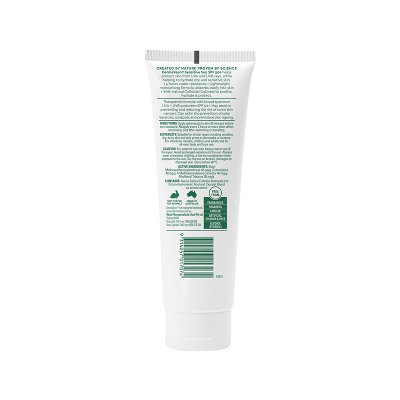 Load image into Gallery viewer, Dermaveen Sensitive Sun SPF 50+ Moisturising Face &amp; Body Cream 100g
