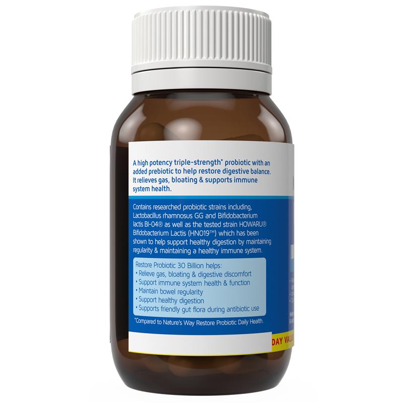 Load image into Gallery viewer, Nature's Way Restore Probiotic 30 Billion 90 Capsules
