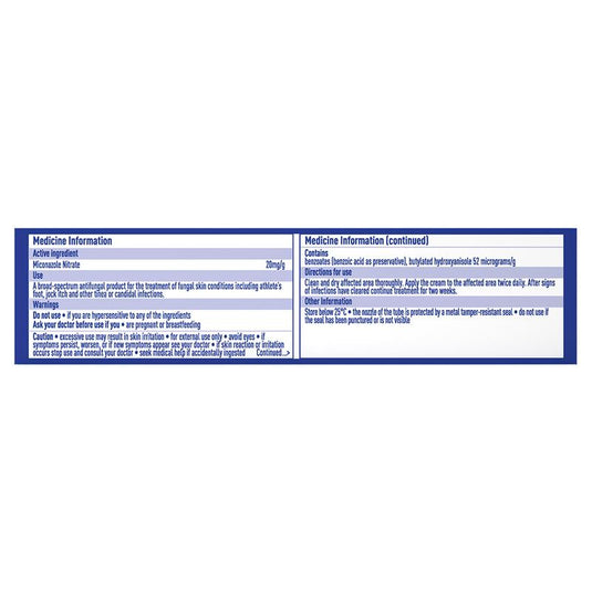 Daktarin Cream for Athlete's Foot 30g