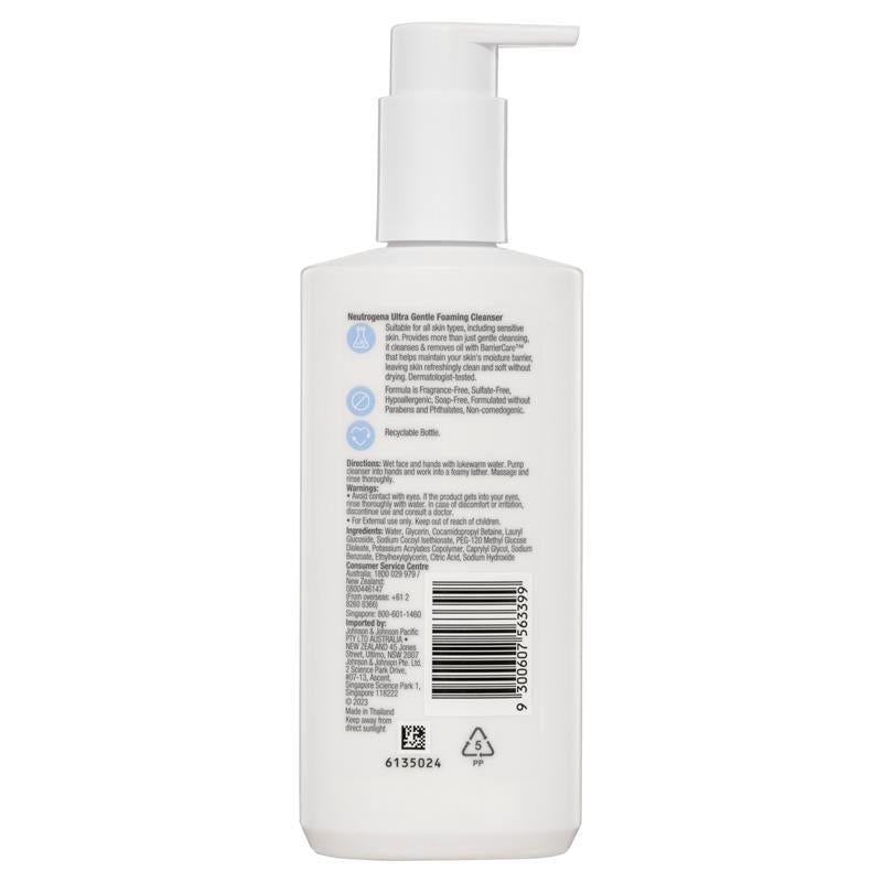 Load image into Gallery viewer, Neutrogena Ultra Gentle Foaming Cleanser 200ml
