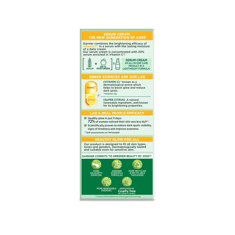 Load image into Gallery viewer, Garnier Skin Active Vitamin C Serum Cream 50ml

