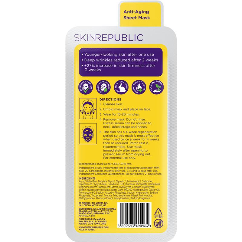 Load image into Gallery viewer, Skin Republic Collagen Infusion Face Mask

