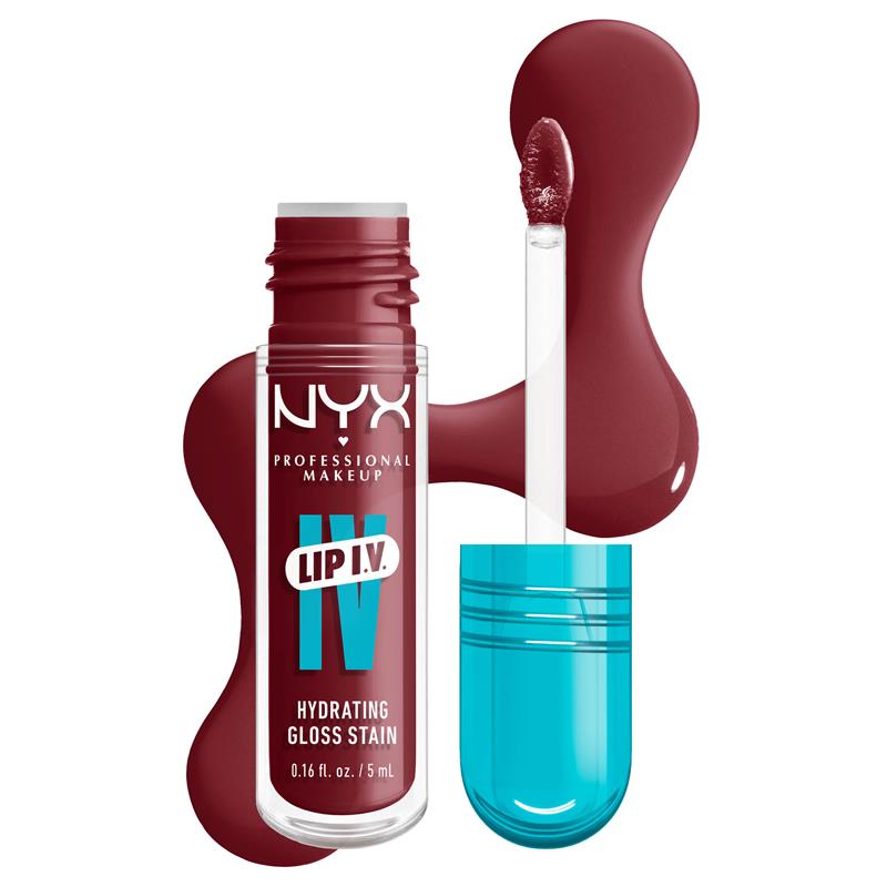 Load image into Gallery viewer, NYX Lip IV Hydrating Gloss Stain Drippin In Rose
