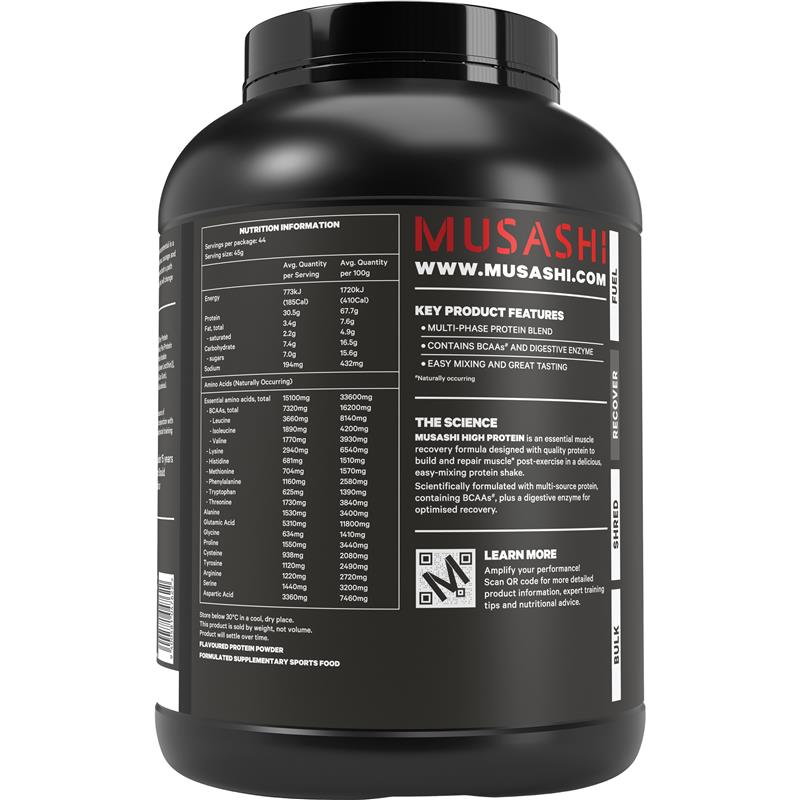 Load image into Gallery viewer, Musashi High Protein Vanilla 2kg
