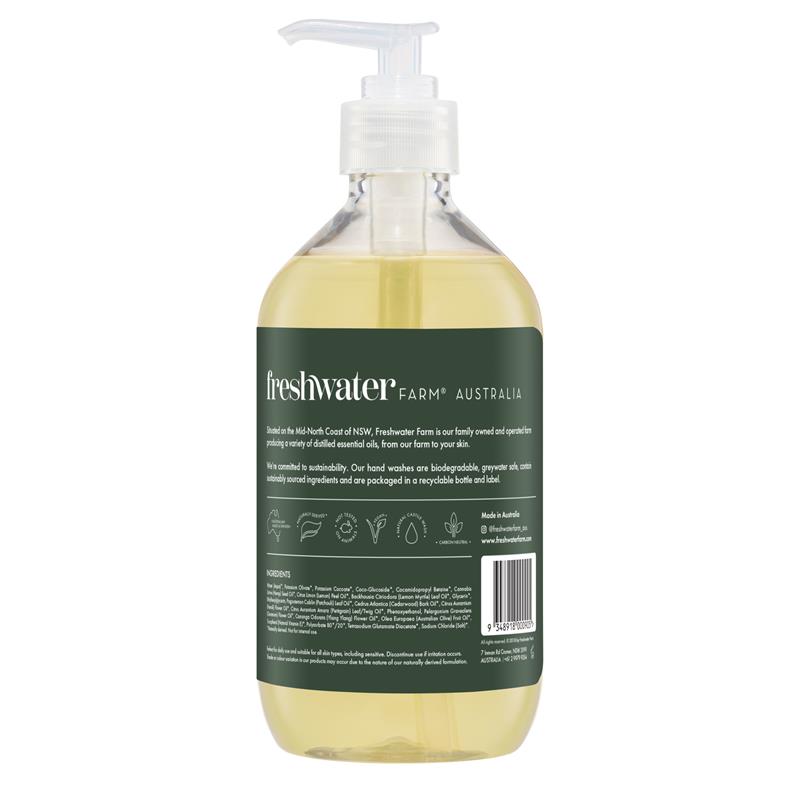 Load image into Gallery viewer, Freshwater Farm Australia Hemp Seed Oil Hydrating Castile Hand Wash 500ml
