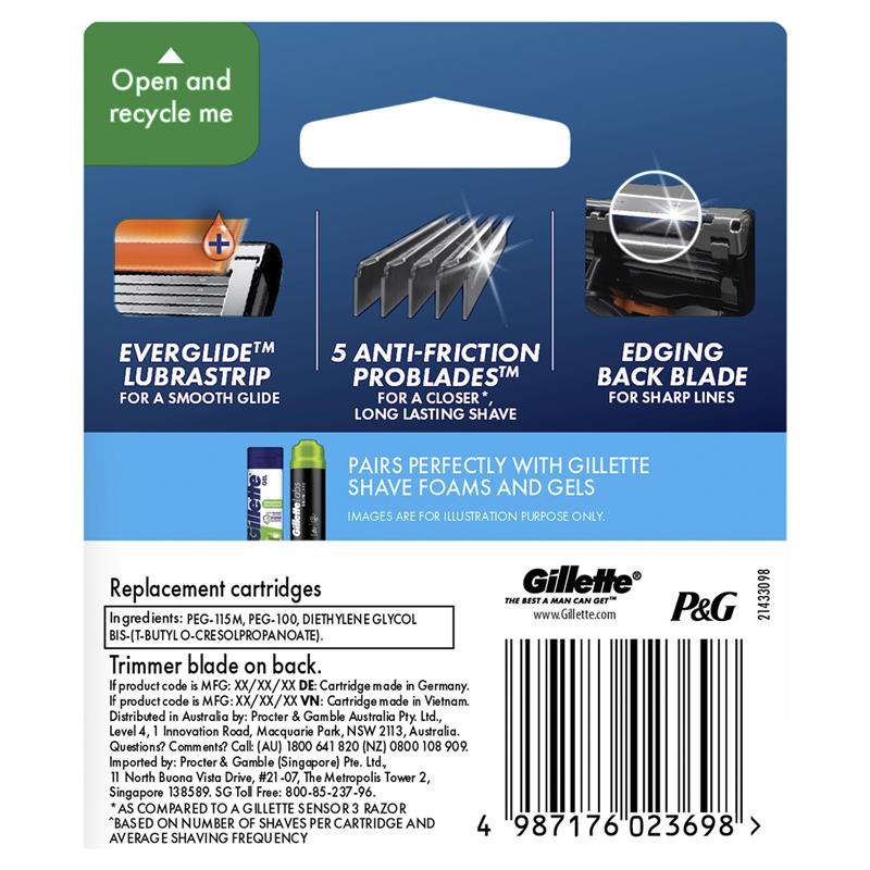 Load image into Gallery viewer, Fusion ProGlide Flexball Razor Blades 4 Cartridges Refills
