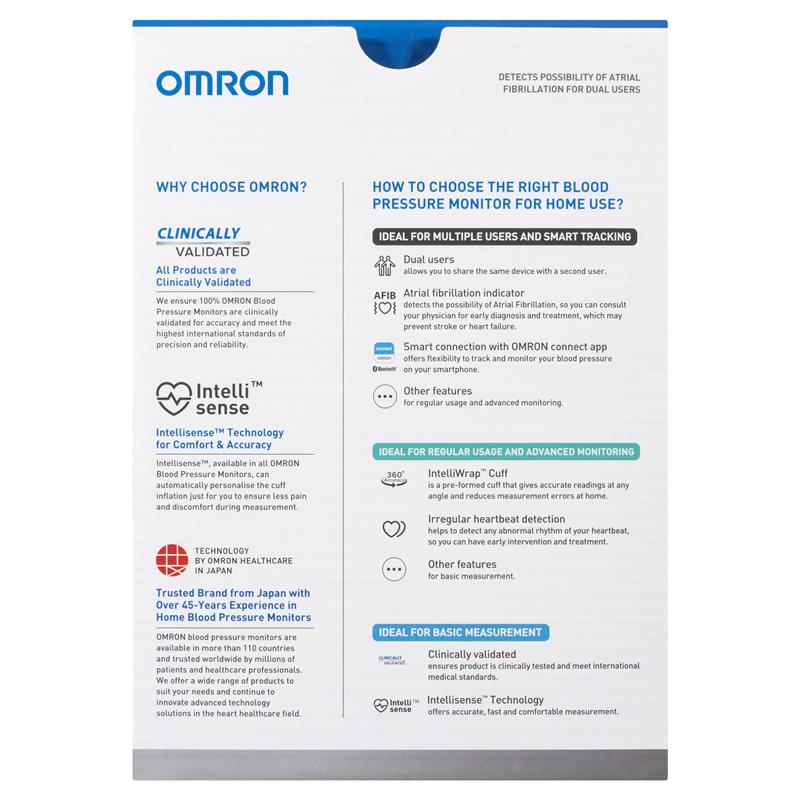 Load image into Gallery viewer, Omron HEM7361T Blood Pressure + AFIB Monitor Bluetooth
