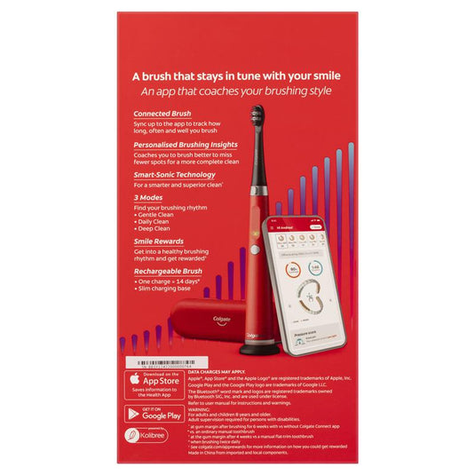 Colgate Power Toothbrush Series 2 Pulse Deep Clean & Whitening Red