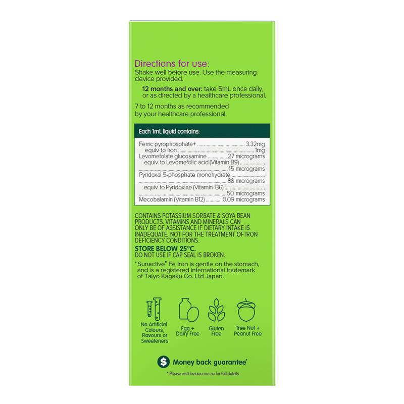 Load image into Gallery viewer, Brauer Kids Liquid Iron with Vitamin B 200ml
