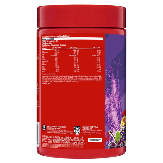 BSc x Chupa Chups Protein Water Grape 700g