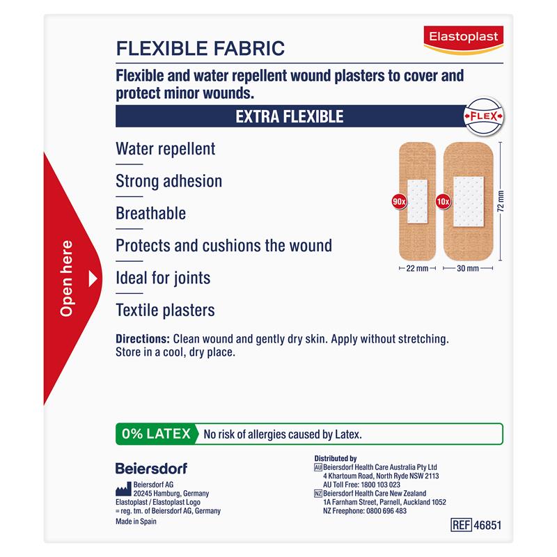 Load image into Gallery viewer, Elastoplast Flexible Fabric Strips 100 Pack
