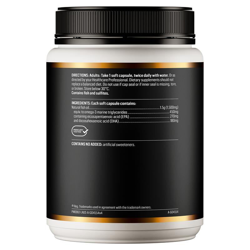 Load image into Gallery viewer, GO Healthy Fish Oil 1500mg Odourless 420 Capsules
