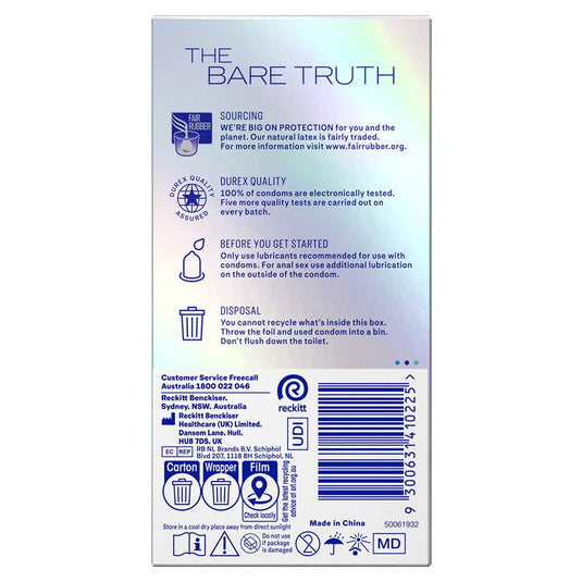 Durex Invisible Close Fit Condoms 10 Pack