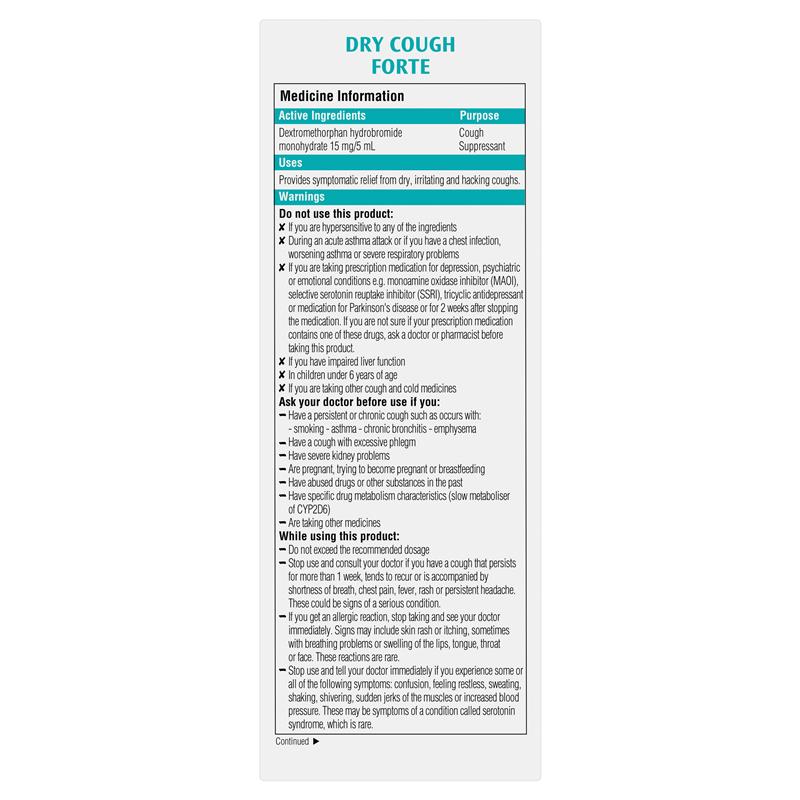 Load image into Gallery viewer, Robitussin Dry Cough Forte 250ml Exclusive Size
