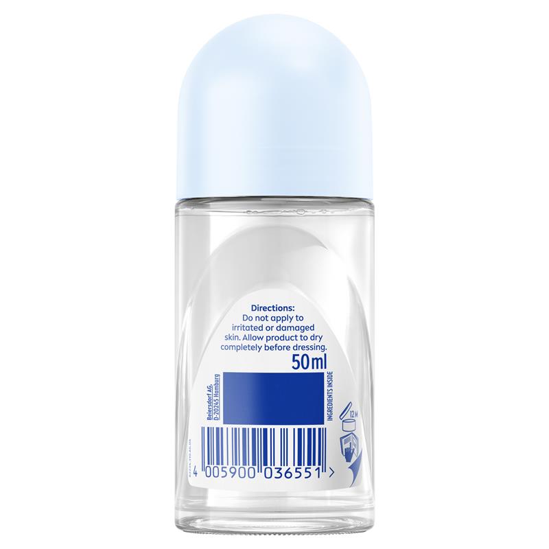 Load image into Gallery viewer, NIVEA Black &amp; White Invisible Pure Roll On Deodorant 72H Protection 50ml
