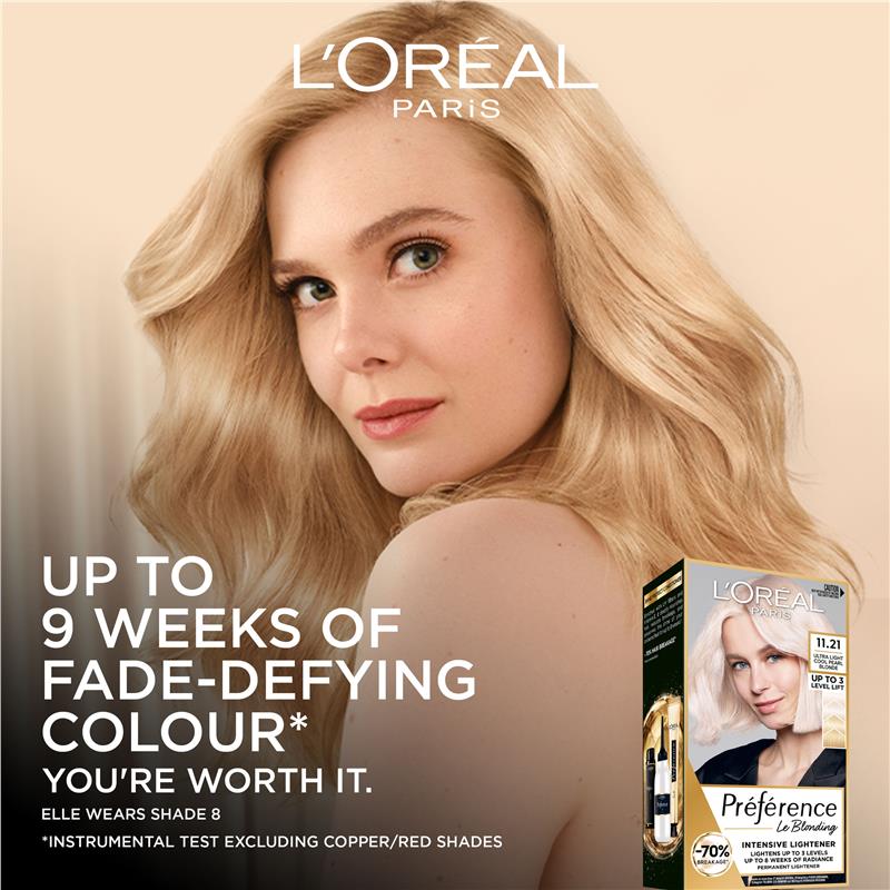 Load image into Gallery viewer, L'Oreal Paris Preference 11.21 Ultra Light Cool Pearl Blonde
