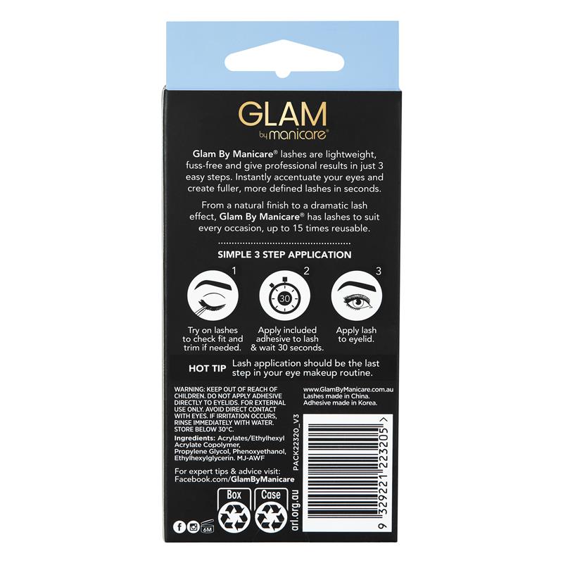 Load image into Gallery viewer, Glam By Manicare Emily Lashes 2 Pack Natural
