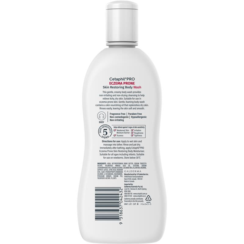 Load image into Gallery viewer, Cetaphil Pro Eczema Prone Skin Restoring Body Wash 295ml
