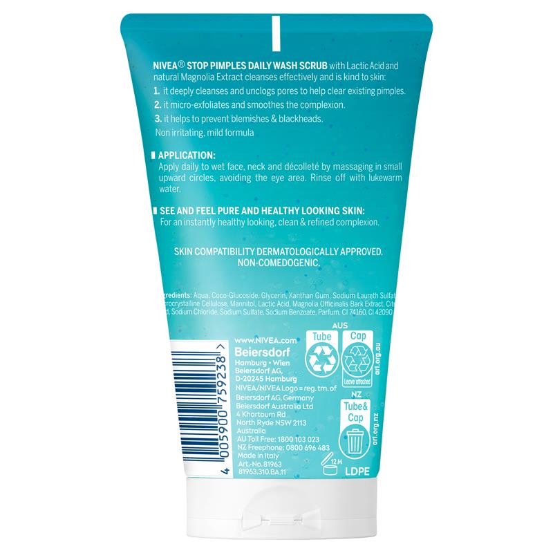 Load image into Gallery viewer, NIVEA Daily Essentials Anti-Pimple Daily Face Scrub 150ml

