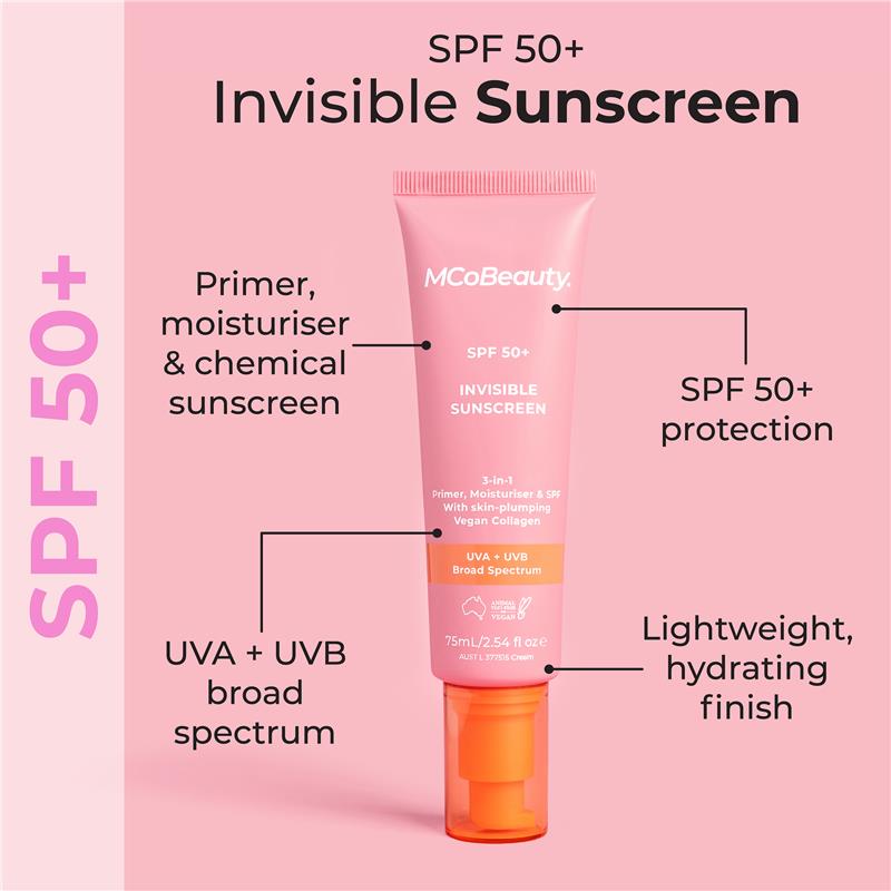 Load image into Gallery viewer, MCoBeauty SPF50+ 3 in 1 Invisible Sunscreen 75ml
