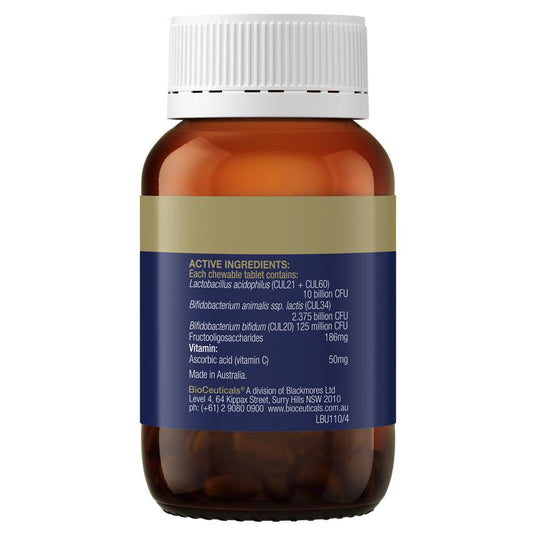 BioCeuticals UltraBiotic Immune Support For Juniors 30 Chewable Tablets