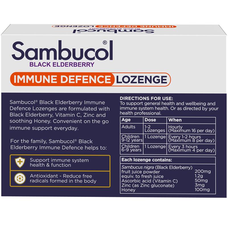 Load image into Gallery viewer, Sambucol Immune Defence- 20 throat lozenges
