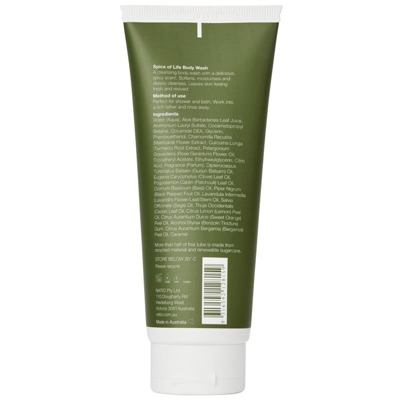 Load image into Gallery viewer, Natio for Men Spice of Life Body Wash 210ml
