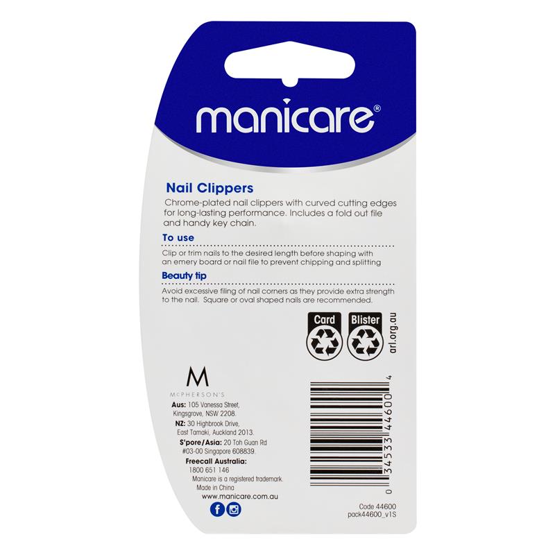 Load image into Gallery viewer, Manicare Nail Clippers With Nail File &amp; Key Chain
