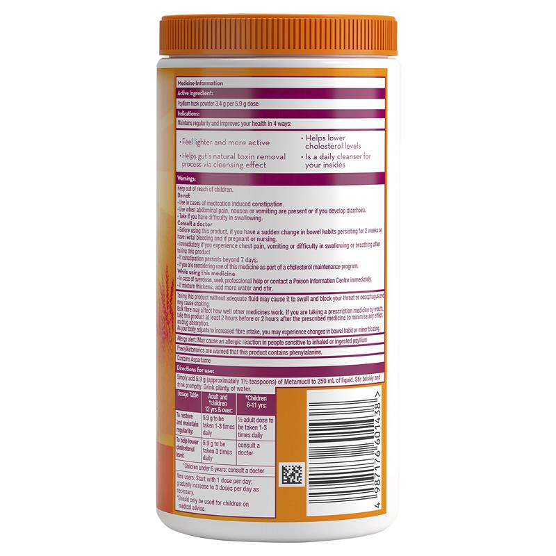 Load image into Gallery viewer, Metamucil Fibre Supplement Smooth Orange 48 Dose 283g

